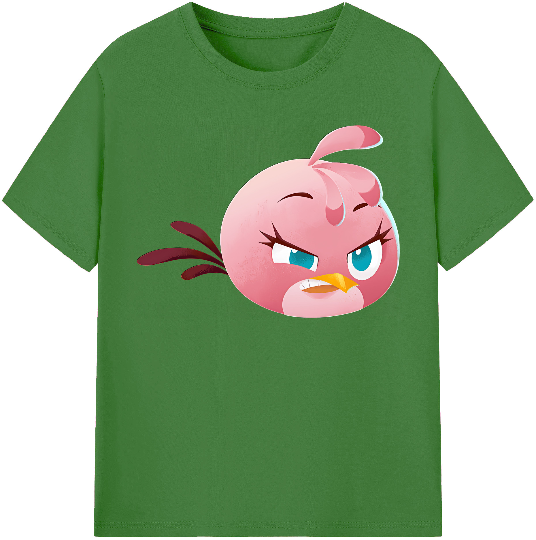 （画像用） Angry Birds アングリーバード レディースカジュアルプリントTシャツ（綿100％）